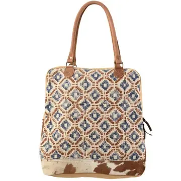 Canvas and Fur Bag