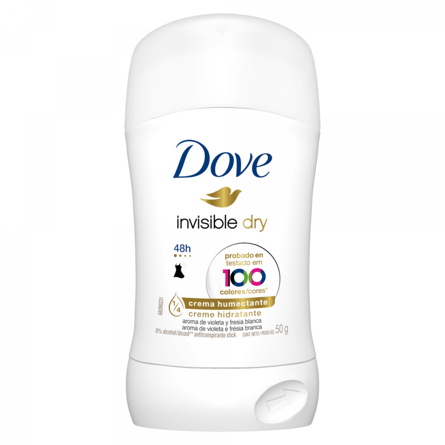Desodorante Dove barra 50 g invisible dry
