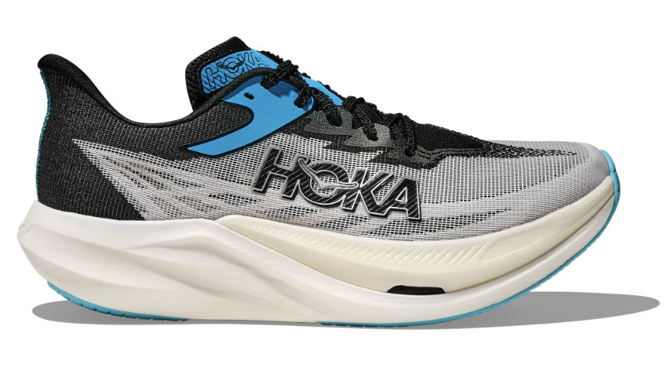 U ROCKET X 3, Color: WHITE / BLACK, Size: 7.5