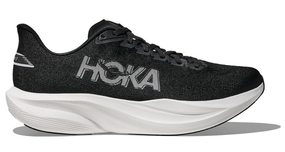 HOKA MACH 7 H, Color: BLACK / WHITE, Largeur: D, Taille: 7.5