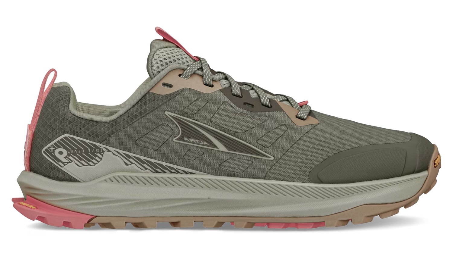 W LONE PEAK 9+, Color: DUSTY OLIVE, Size: 6
