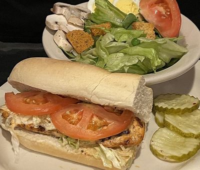 Salad & Salmon Sandwich