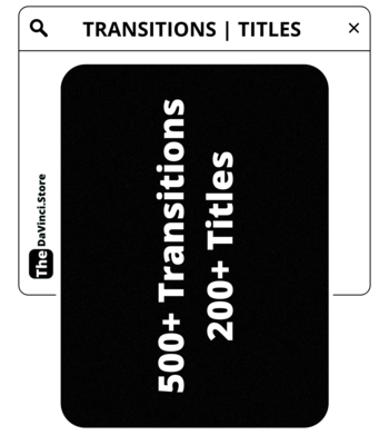 TRANSITIONS & TITLES
