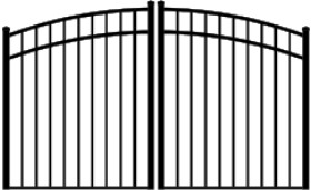 48" x 96" Estate Style Double Gate Flush Mount