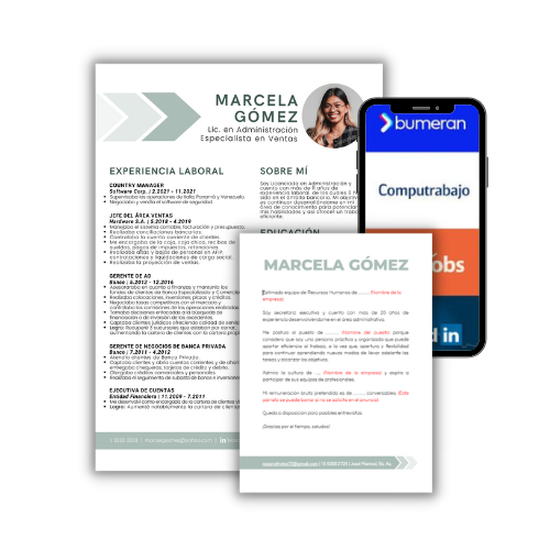 CV + Carta de Presentación + LinkedIn + 3 Portales de Empleo