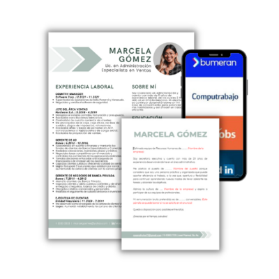 CV + Carta de Presentación + LinkedIn + 3 Portales de Empleo