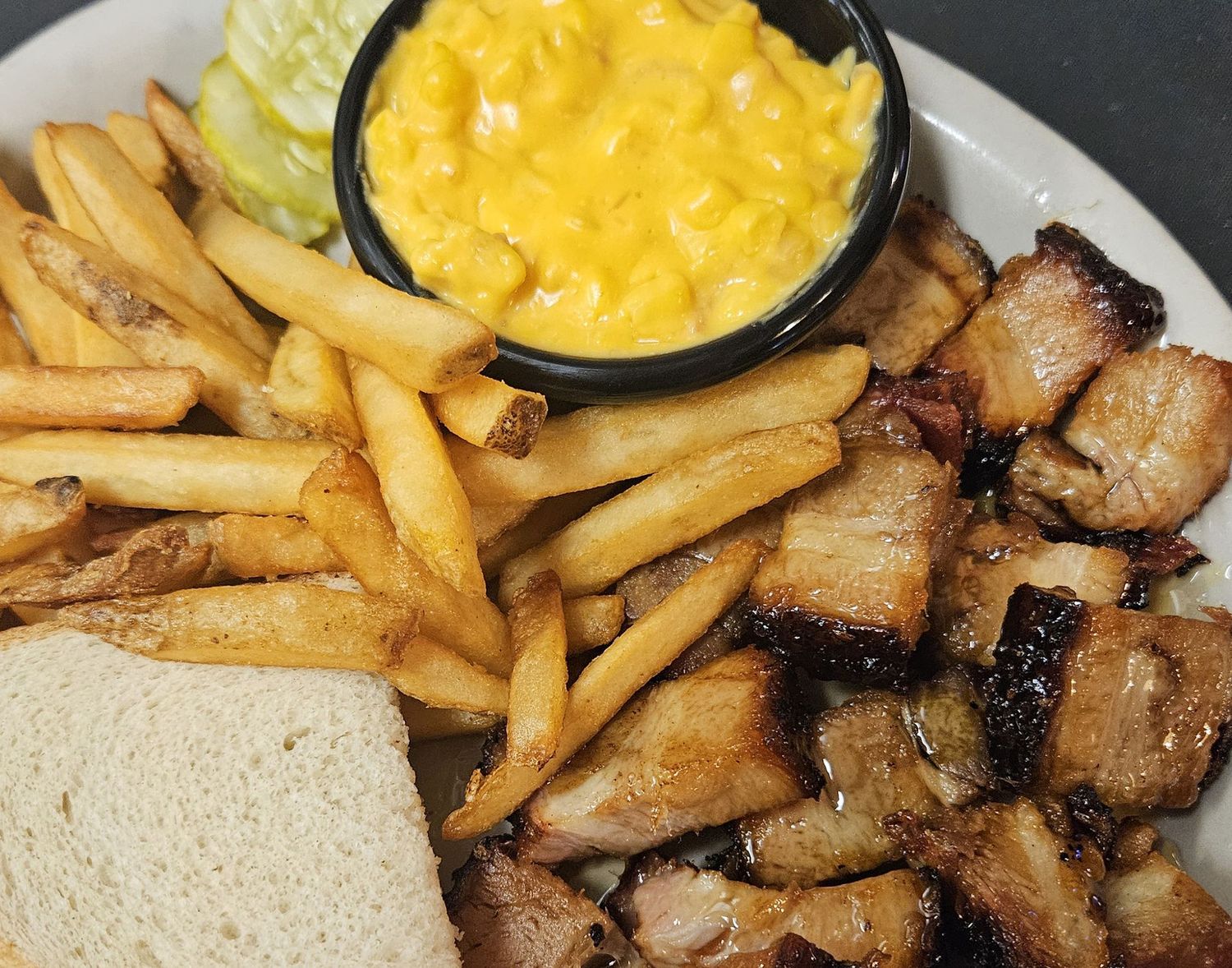 Pork Belly Burnt End Dinner