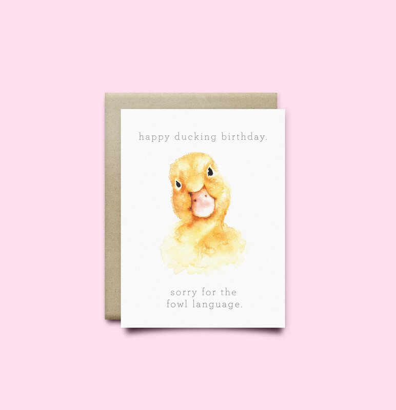Duck Birthday Card