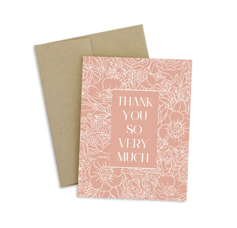 Thank You So Very Much Card