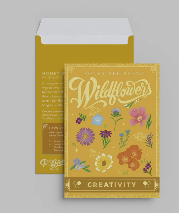 Honeybee Seed Packet Card