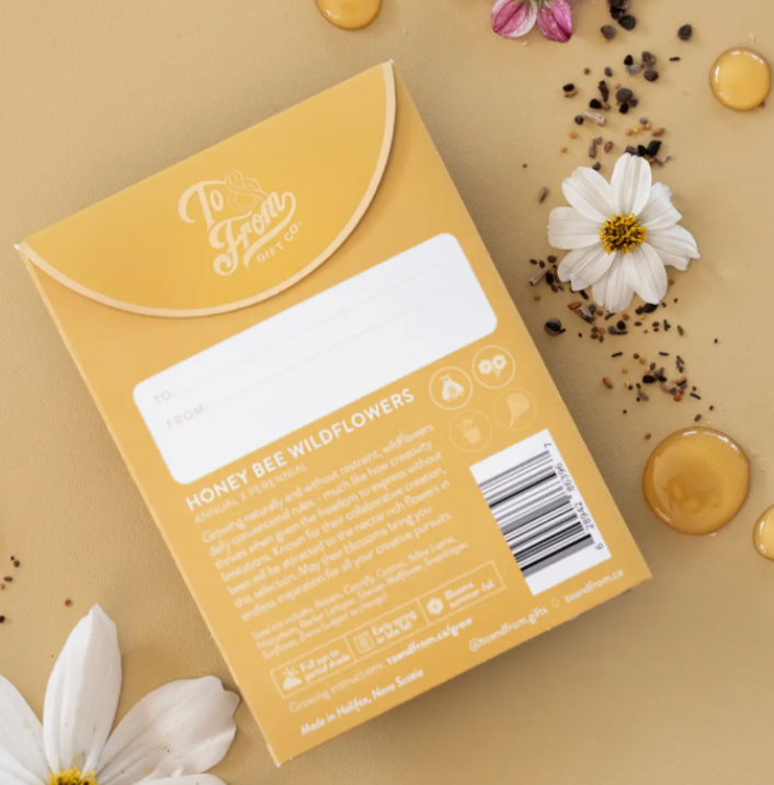 Honeybee Seed Packet Card