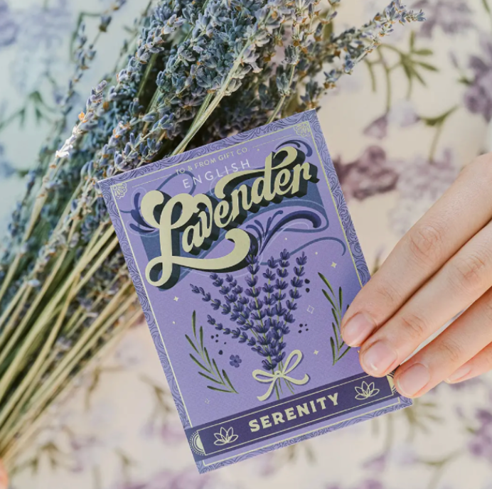 Lavender Seed Packet Card