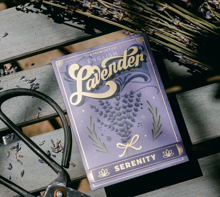 Lavender Seed Packet Card