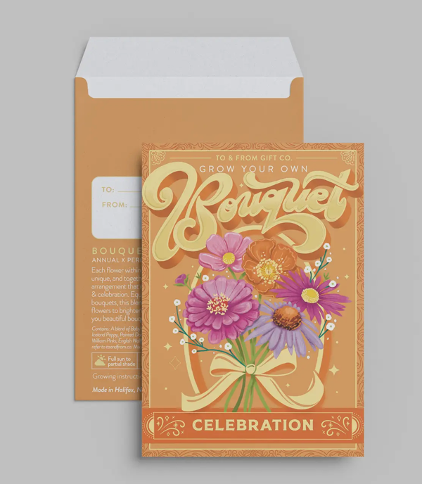 Bouquet Seed Packet Card
