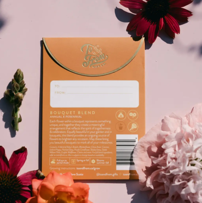 Bouquet Seed Packet Card