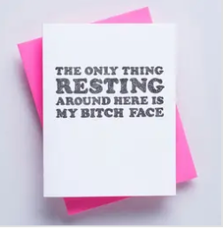 Resting Face Card