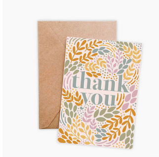 Floral Thank You Card