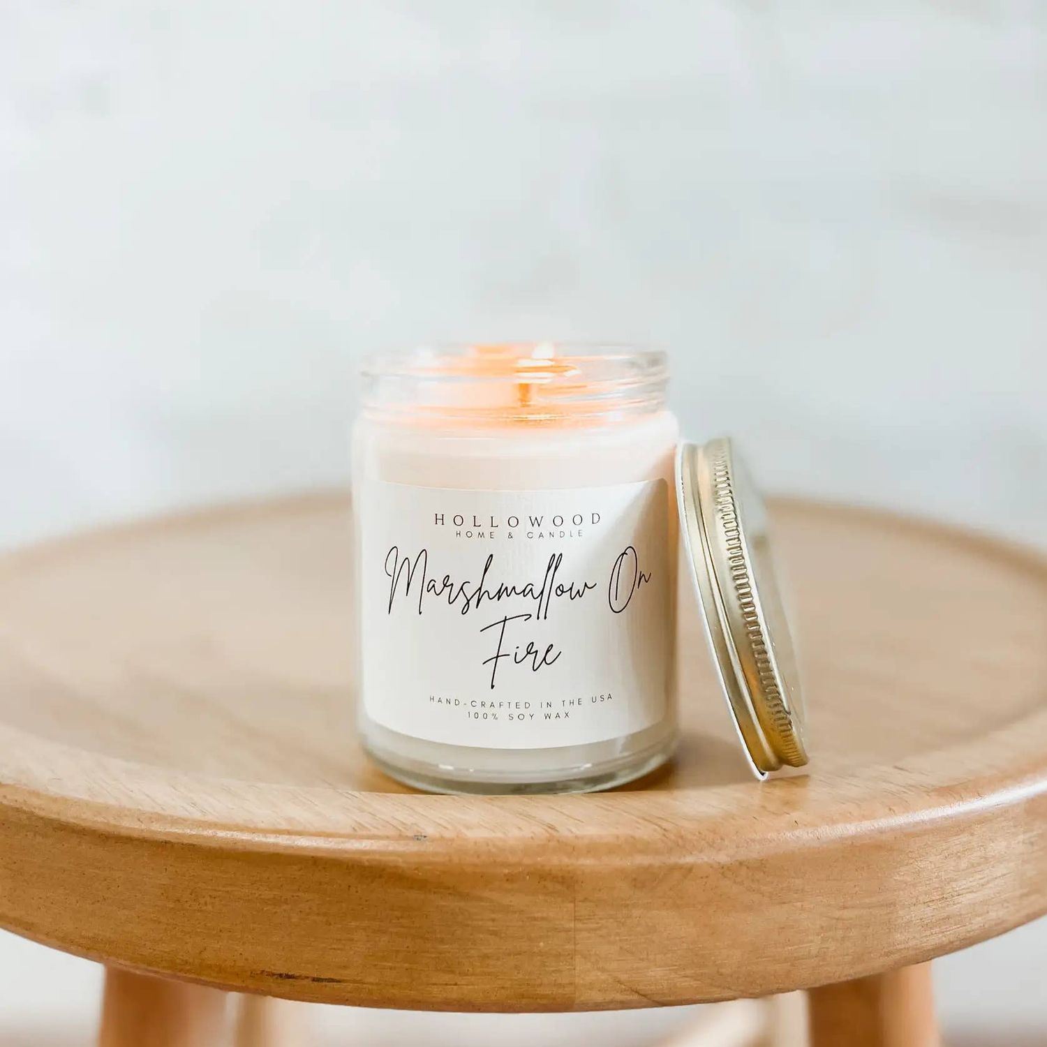 MARSHMALLOW ON FIRE | FALL CANDLE | 100% SOY WAX | 8 OZ
