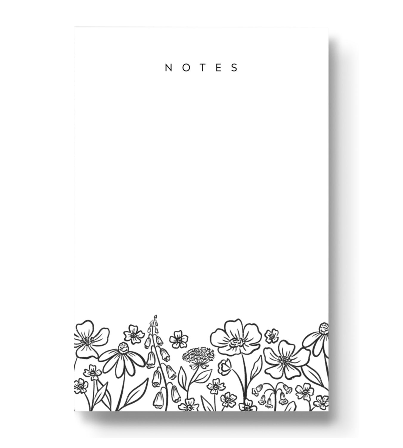 Pressed Floral Notepad, 4x6 in.