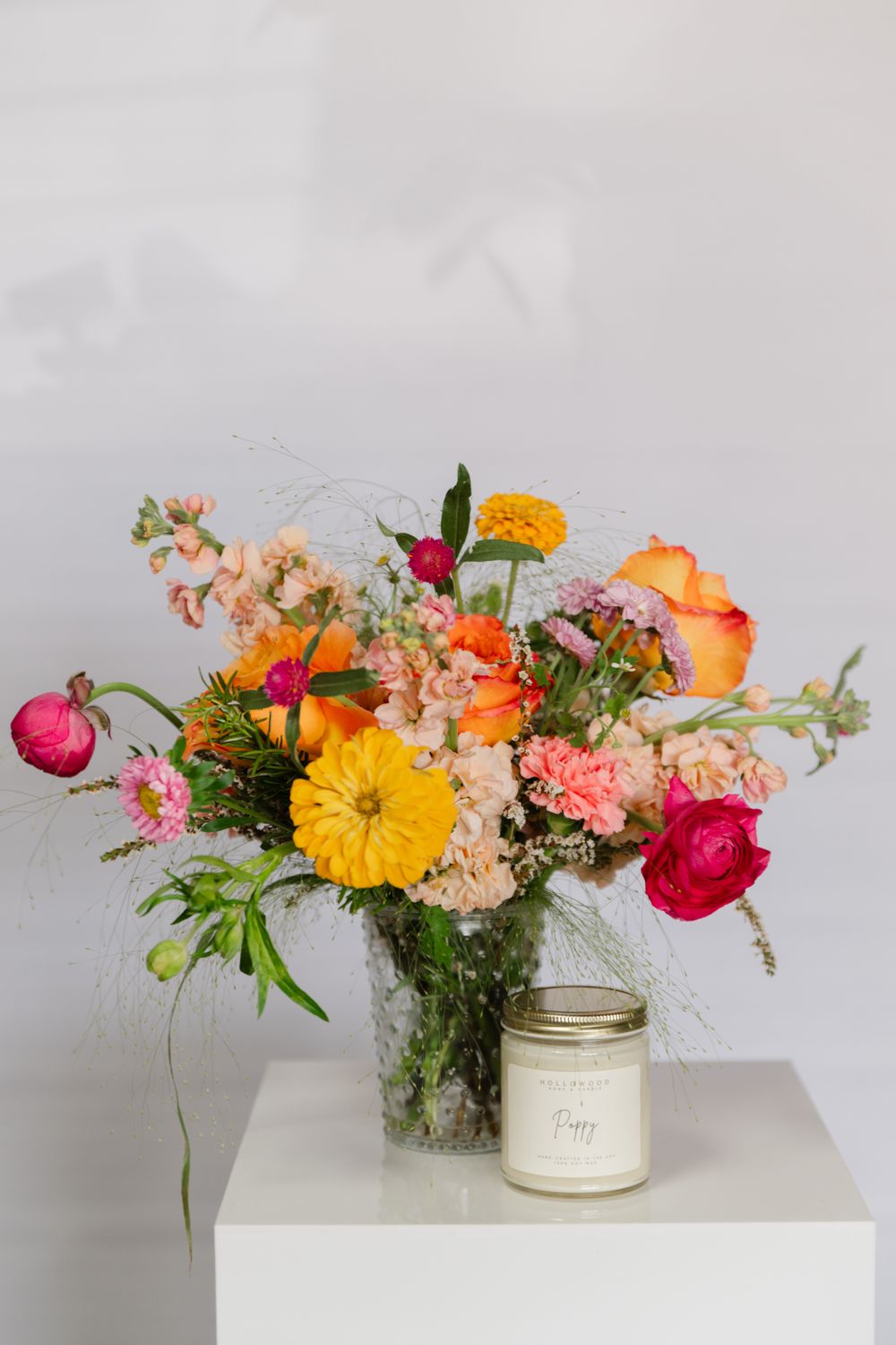 Arrangement + Candle Collection