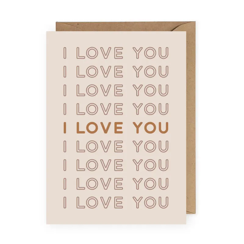 I Love You Card