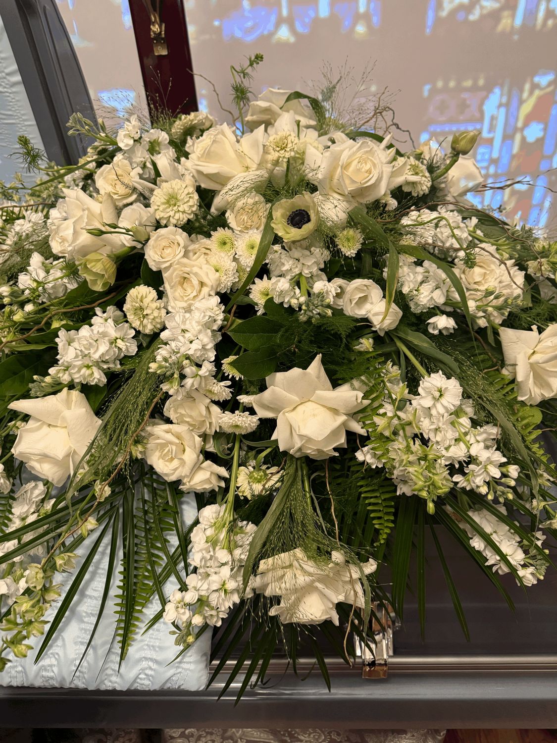 Cherished Memories Casket Spray