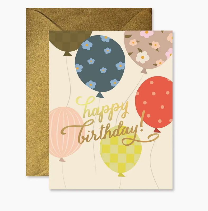 Happy Birthday Baloon Card