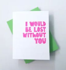Lost Without You Card