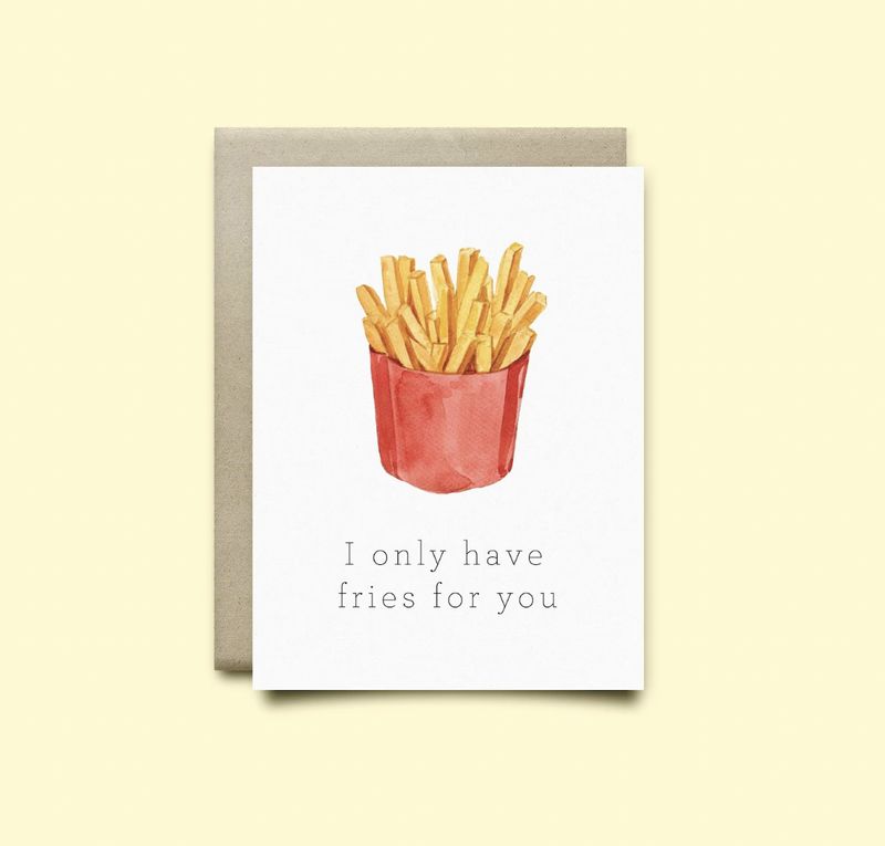 Fries Love Card