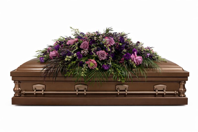 Lavender Fields Casket Spray