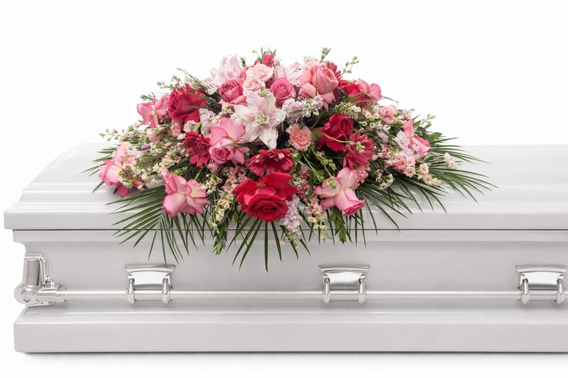 Shades of Pink Casket Spray