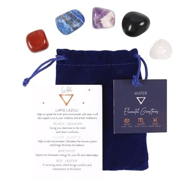 Water Element Tumble Gem Stone Gift Set