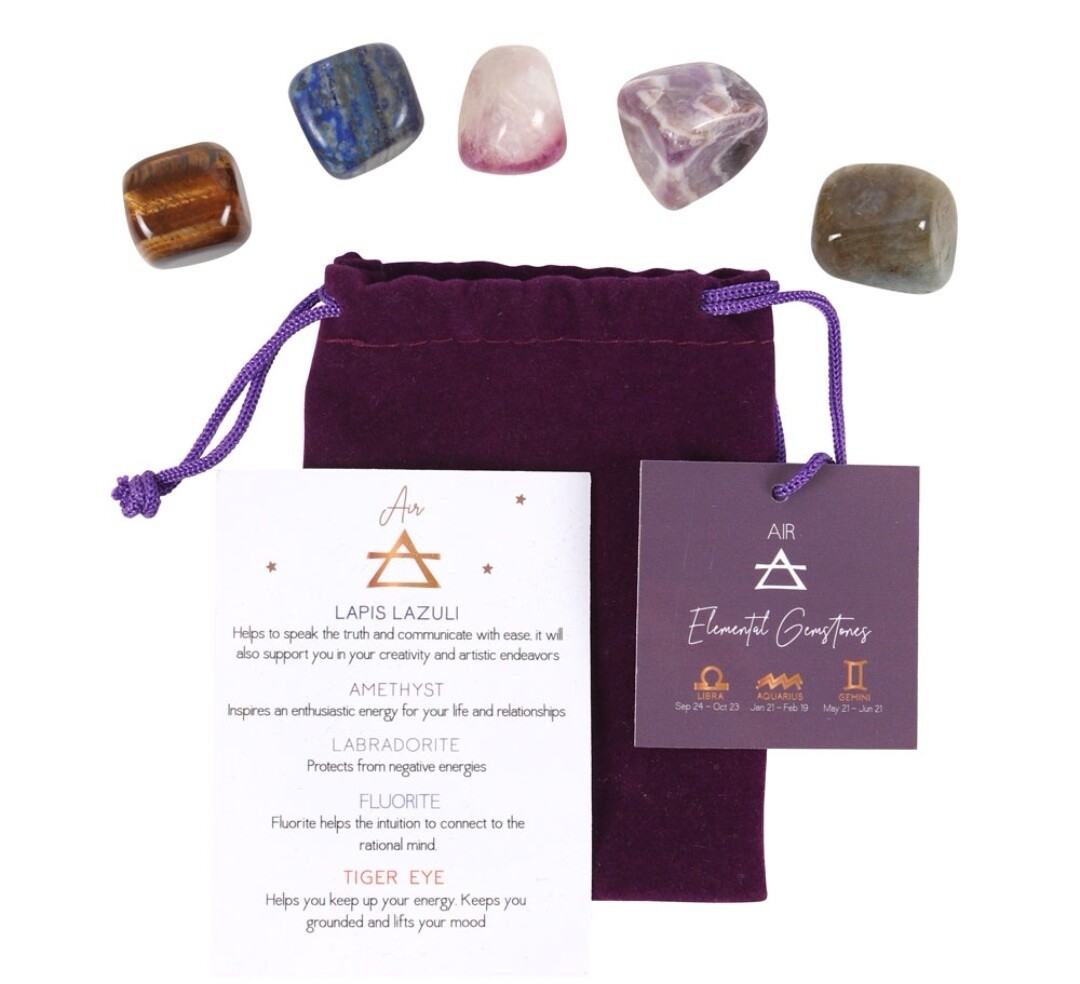 Air Element Tumble Stone Gift Set