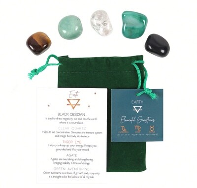 Earth Element Tumble Stone Gift Set