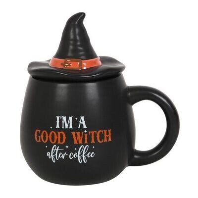 I&#39;m a Good Witch After Coffee Topped Mug