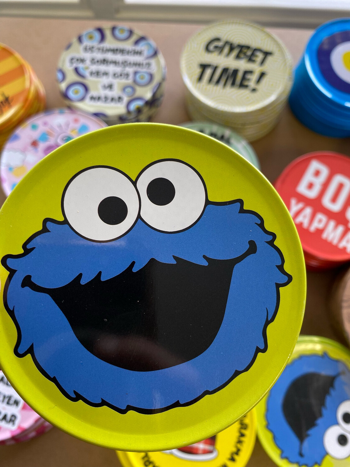 Metalen Onderzetter Cookiemonster