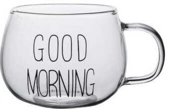 Good morning glazen mok 