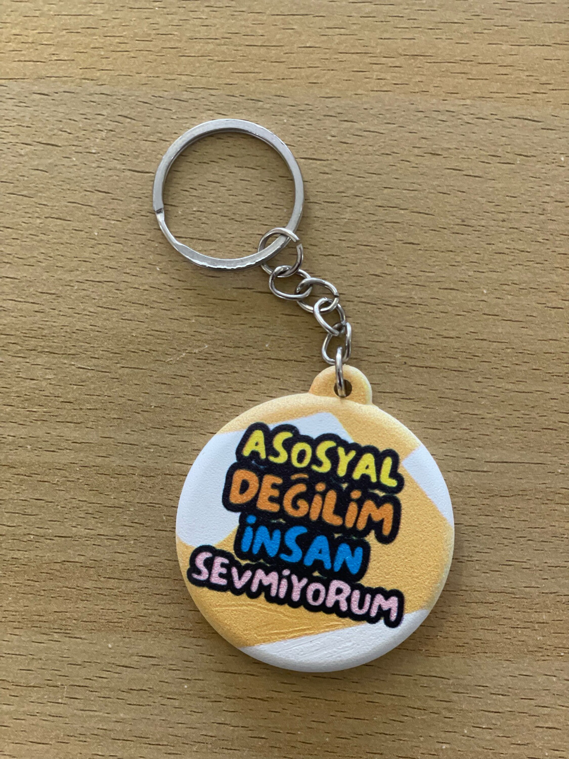 Asosyal degilim opener Sleutelhanger 