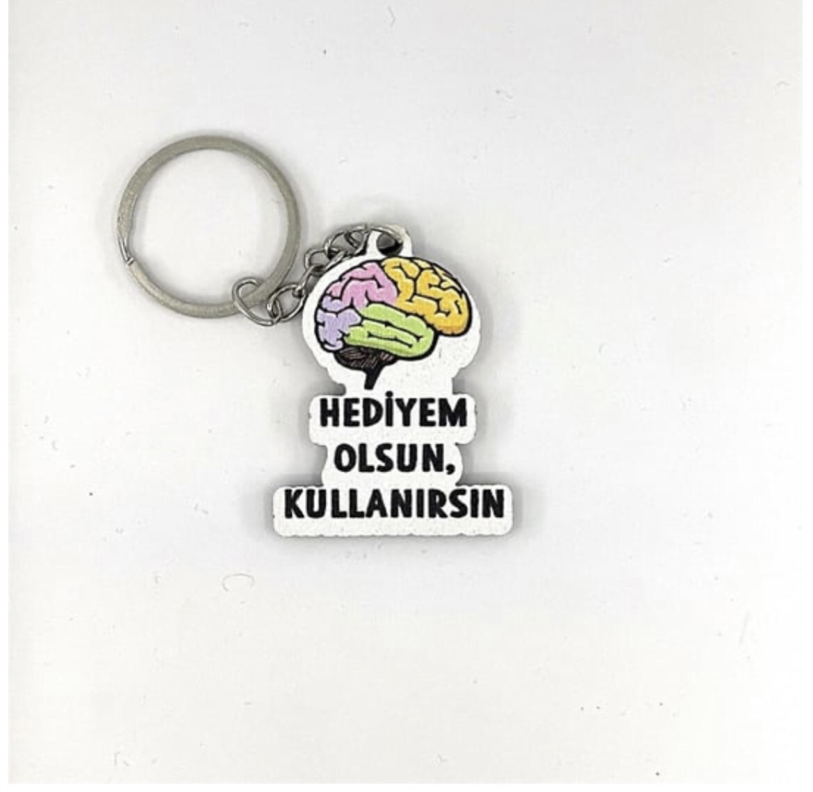 Hediyem Houten Sleutelhanger