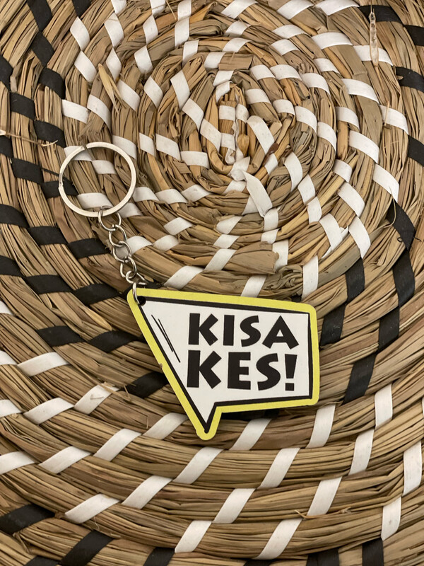 Kisa Kes Houten Sleutelhanger Kisa Kes Houten Sleutelhanger