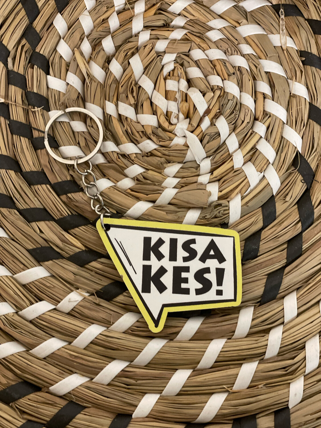 Kisa Kes Houten Sleutelhanger