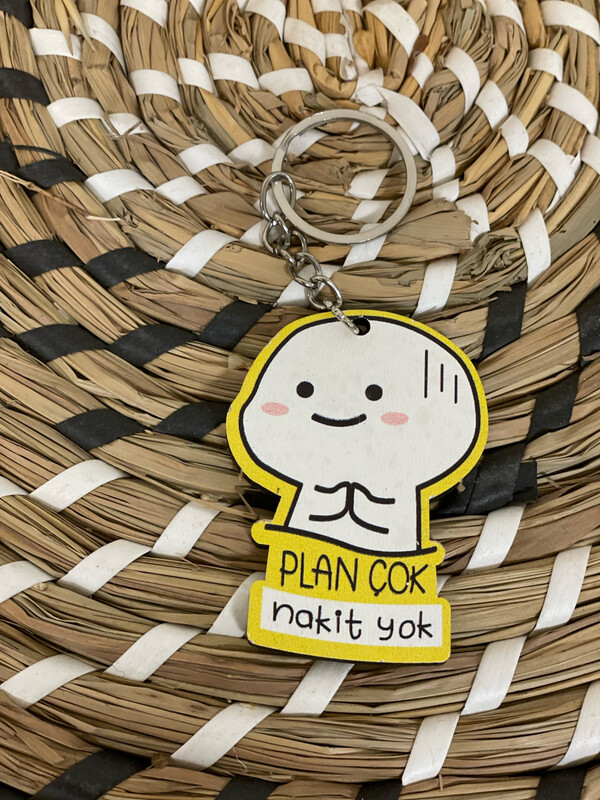 Plan Houten Sleutelhanger Plan Houten Sleutelhanger
