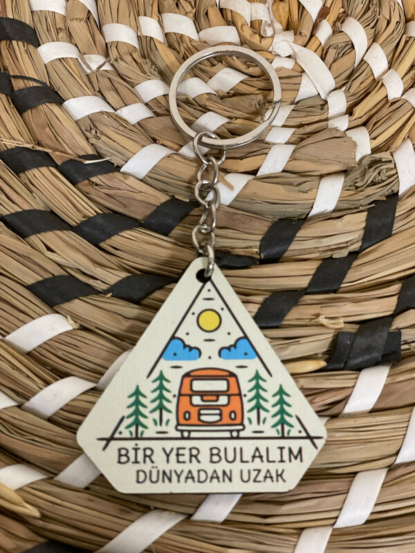 Bir Yer Houten Sleutelhanger Bir Yer Houten Sleutelhanger