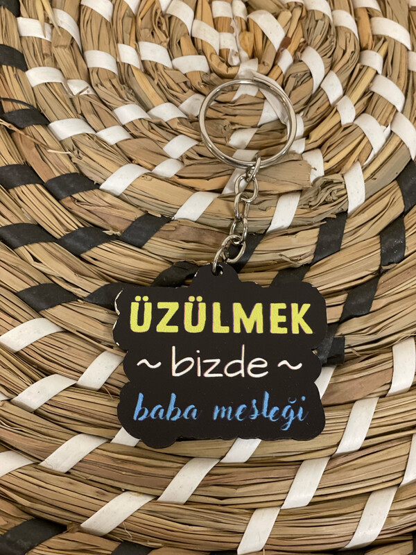 Uzulmek Houten Sleutelhanger Uzulmek Houten Sleutelhanger