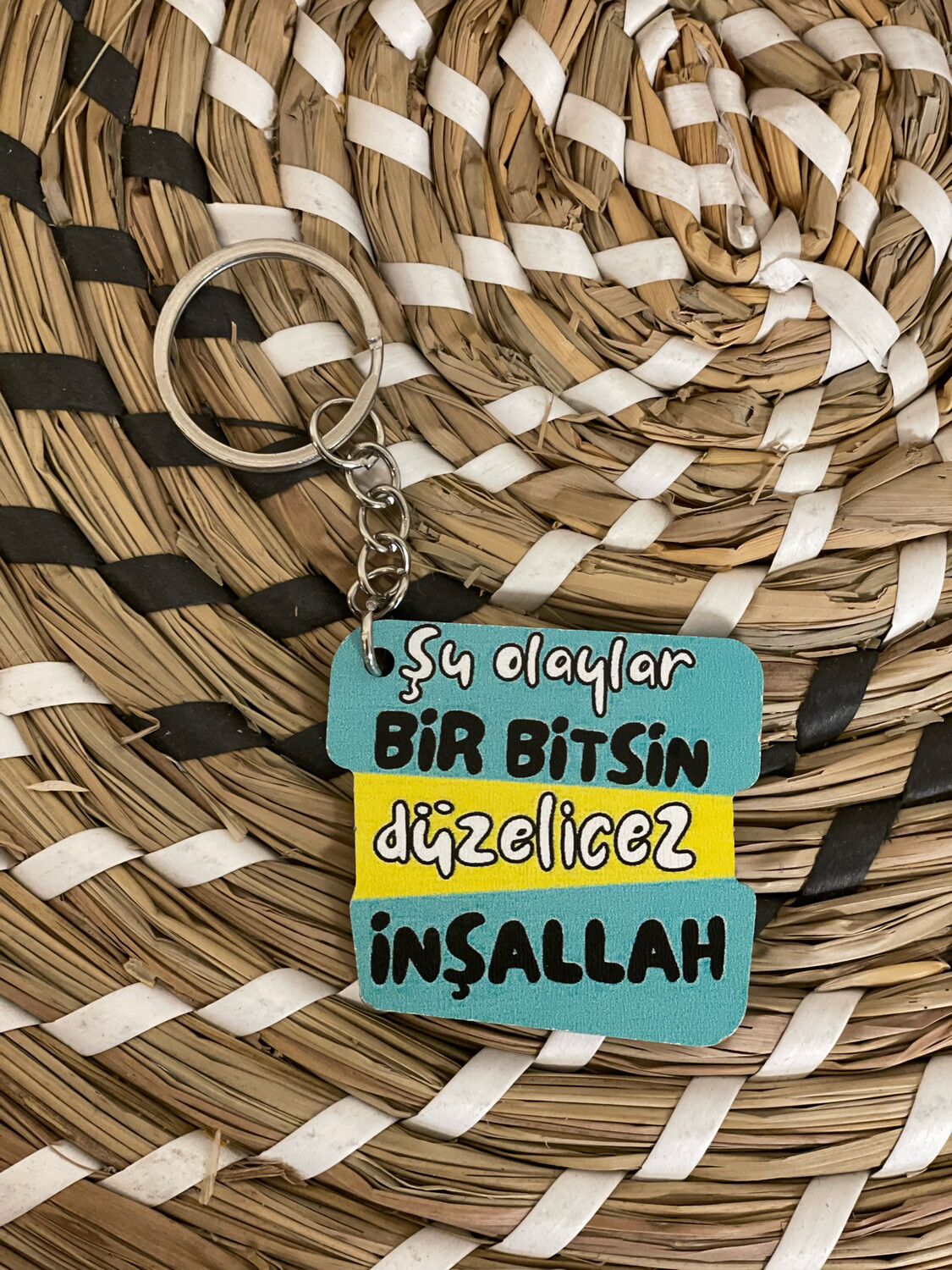 Duzelecez Houten Sleutelhanger