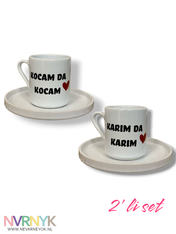 Kocam & Karım 2li set fincan Kocam & Karım 2li set fincan