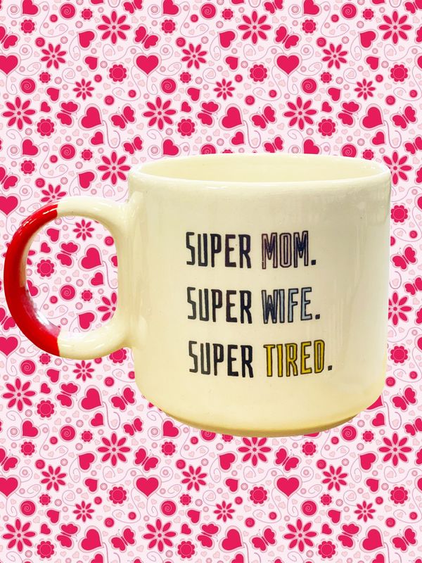Super mom (rood) Super mom (rood)