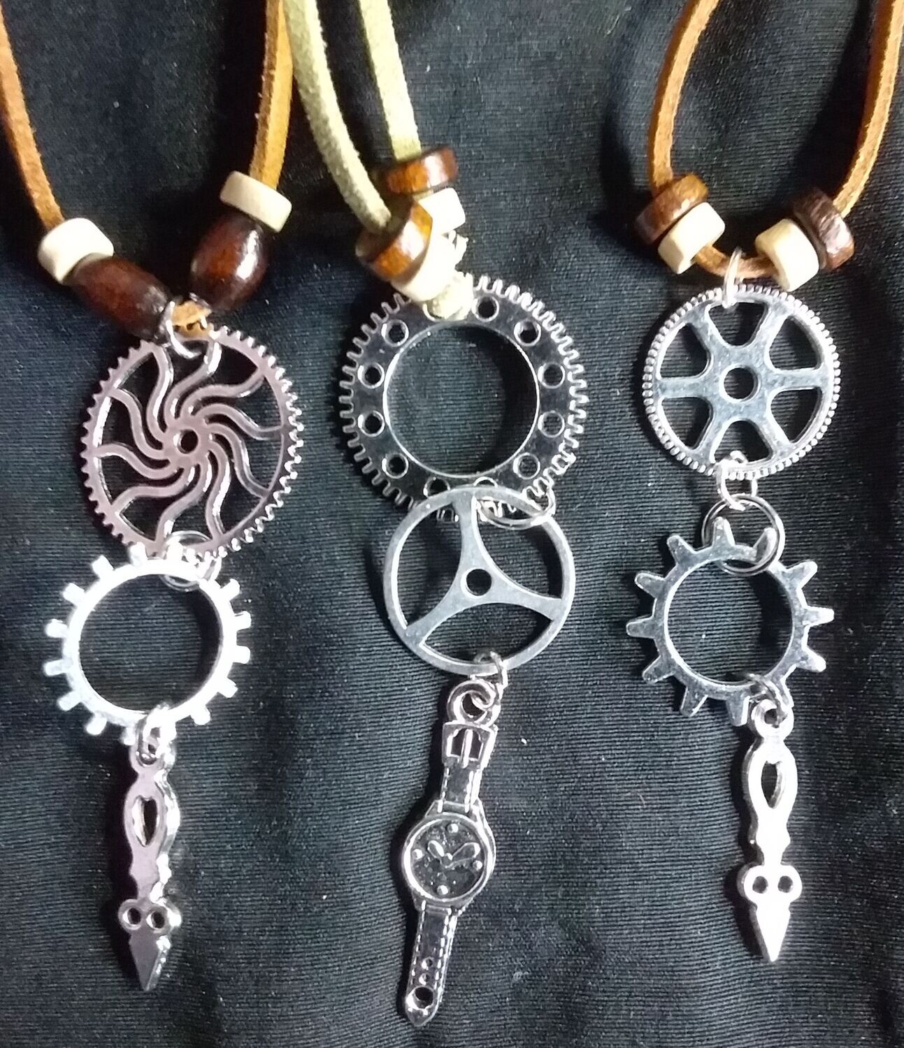 Steampunk Long Drop Pendants