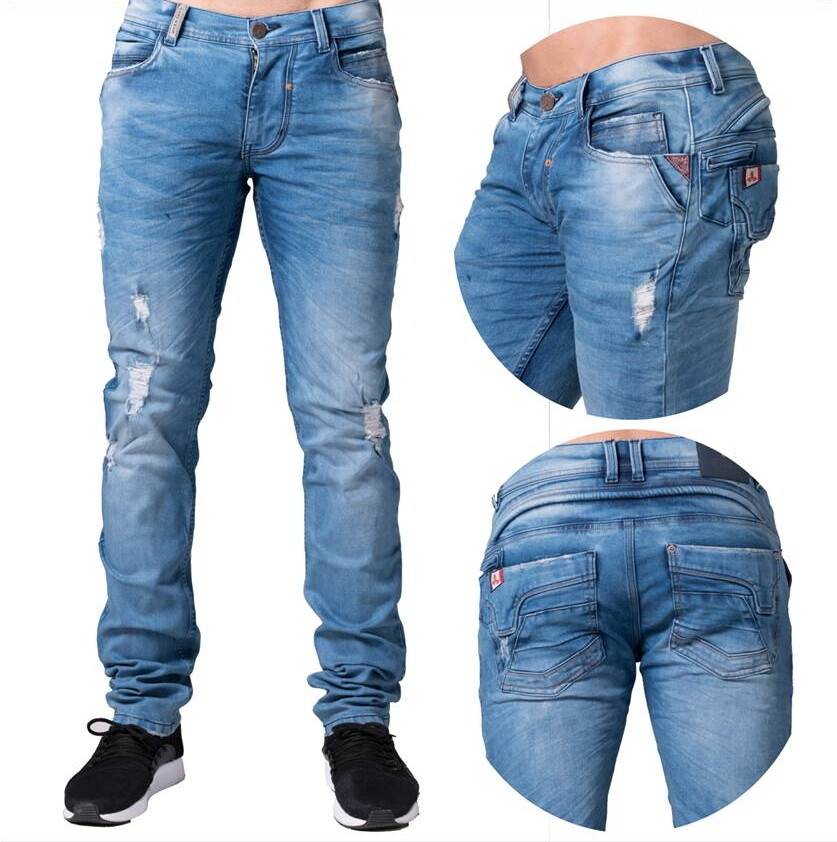 jean hombre indigo licrado
