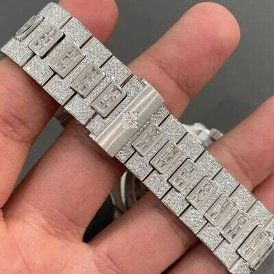 icedout PP patek philippe watch moissanite watch vvs d color pass diamond tester